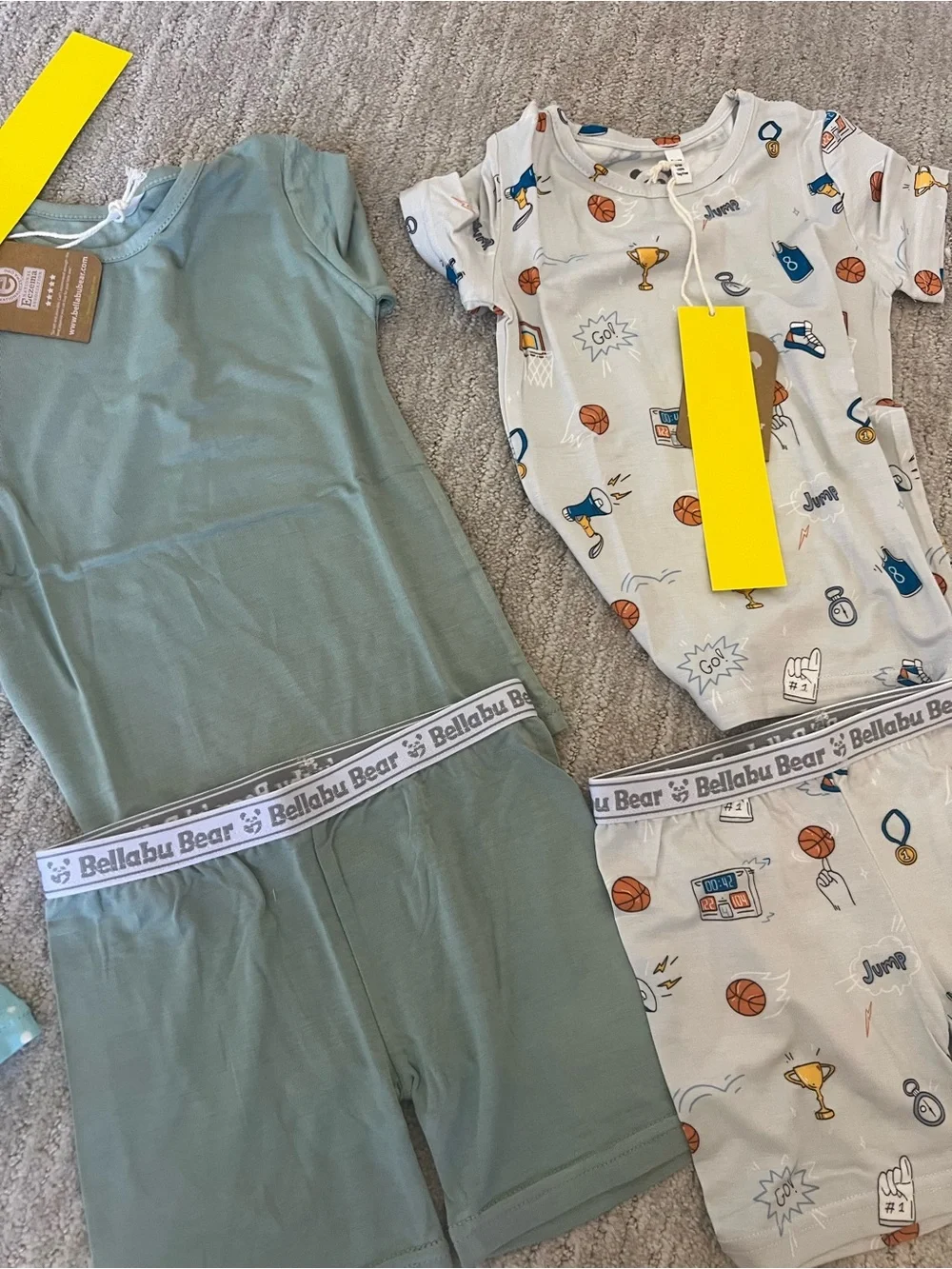 3 bellabu Bear bamboo Kids Pajama Set -